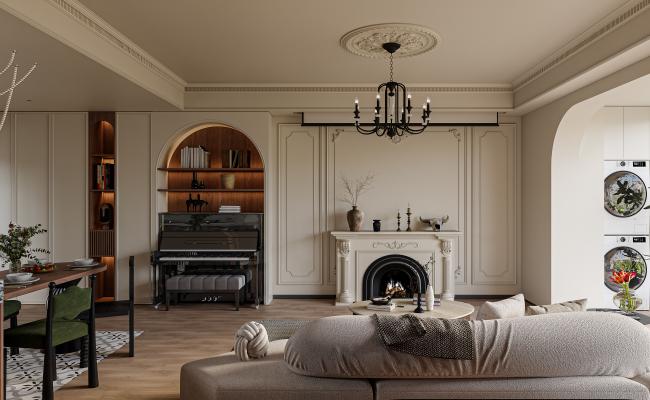 法式中古風大平層